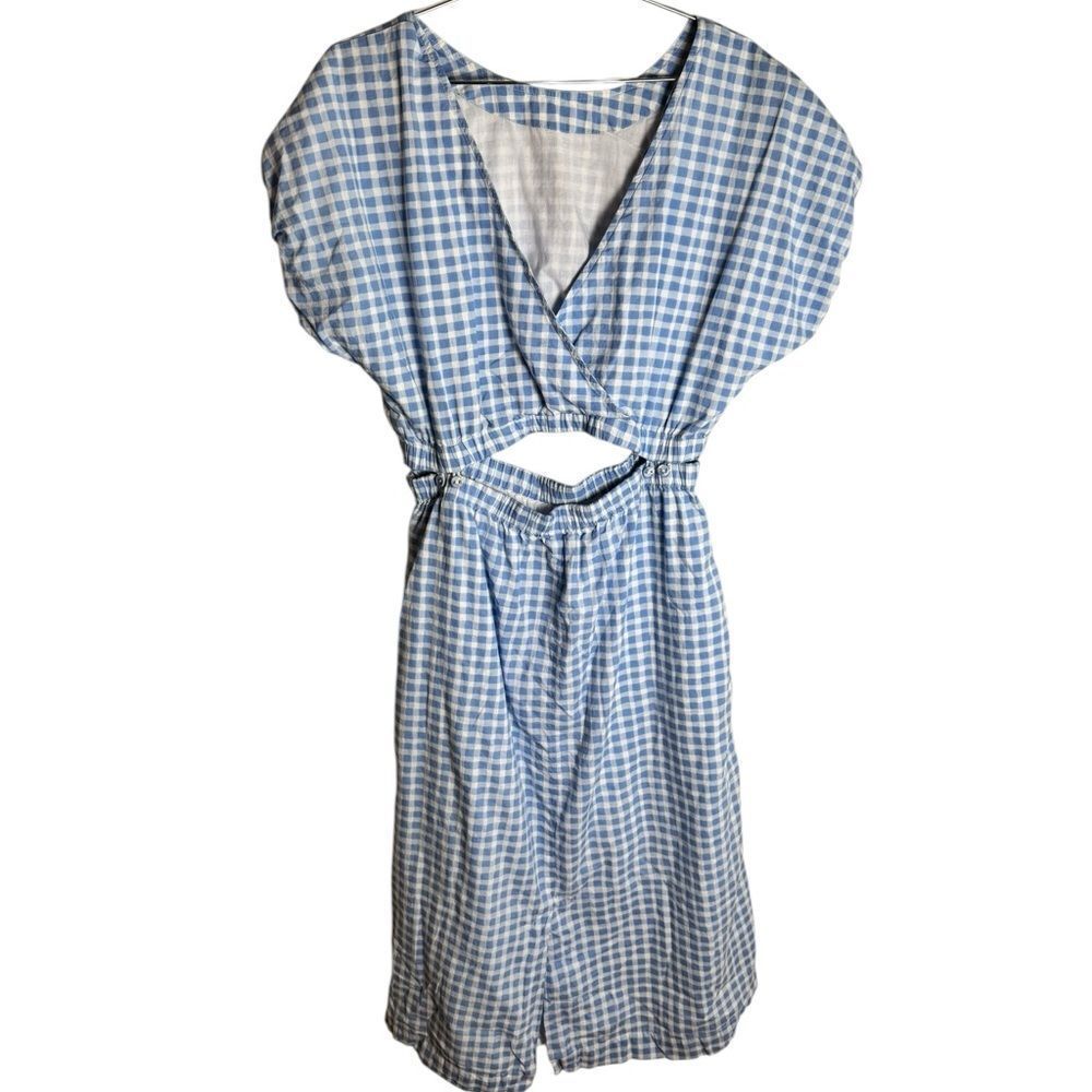 Madewell Pull-On Dress Set in Gingham Check Large - Picture 5 of 8